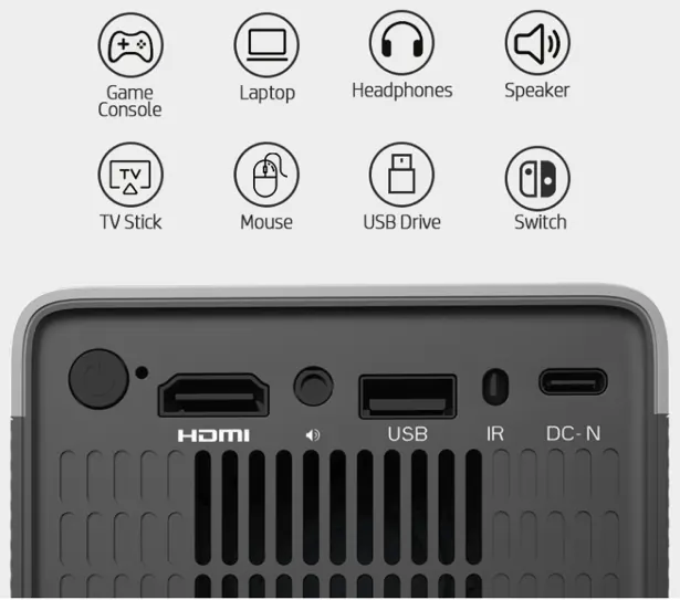 Video projecteur mc450 — HP, vue 2