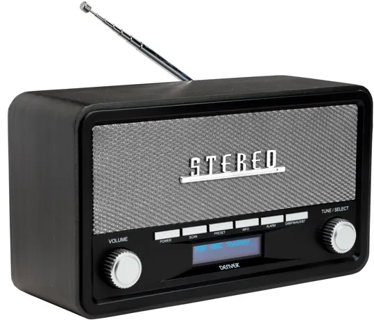 Radio DAB+/FM DAB-18 noire — DENVER, vue 1