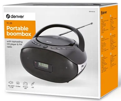 Boombox radio cd tc-29 noir — DENVER, vue 5