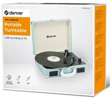 Platine vinyle valise vpl-120r bleue — DENVER, vue 3
