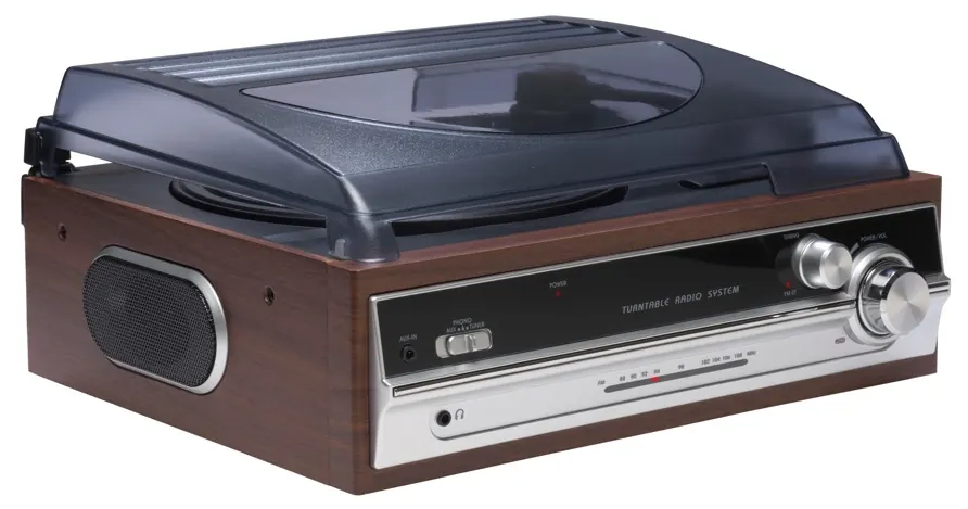 Platine vinyle radio aux vpr-190mk3 marron — DENVER, vue 1