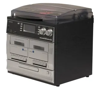 Music center radio DAB+ cd k7 bt aux vinyle mrd-166 noir — DENVER, vue 3