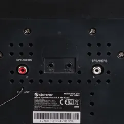 Micro chaine hifi cd radio aux mca-240 noire — DENVER, vue 4