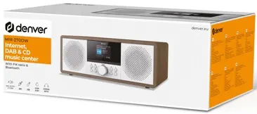 Music système radio internet cd bt aux mir-270dw — DENVER, vue 5