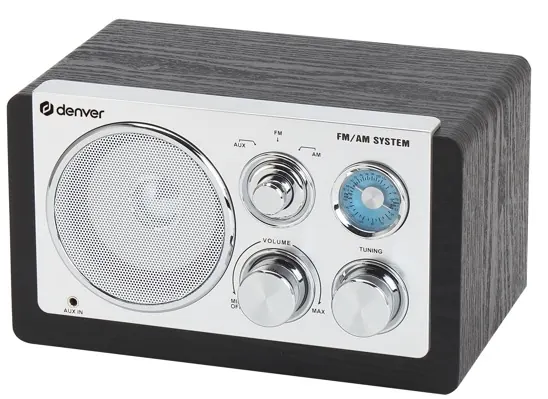 Radio am/FM aux tr-63 noire — DENVER, vue 1