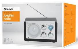 Radio am/FM aux tr-63 noire — DENVER, vue 2