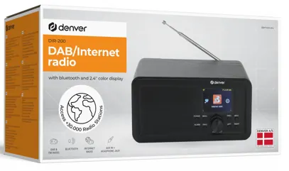 Radio DAB/FM/internet noire dir-200 — DENVER, vue 4