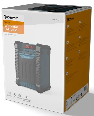 Radio de chantier FM bt ip54 wrb-60 — DENVER, vue 3