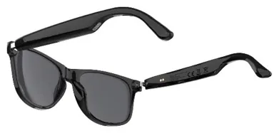 Lunettes bluetooth noir — NILOX, vue 3