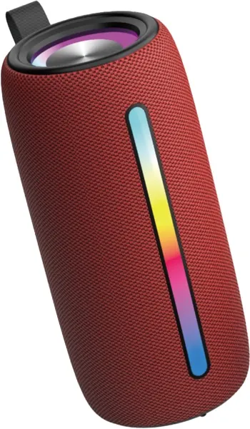 Enceinte bt 2x5w RGB USB msd aux btl-360b rouge — DENVER, vue 1