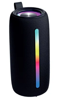 Enceinte bt 2x5w RGB USB msd aux btl-360b noire — DENVER, vue 1