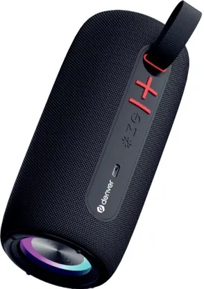Enceinte bt 2x5w RGB USB msd aux btl-360b noire — DENVER, vue 2