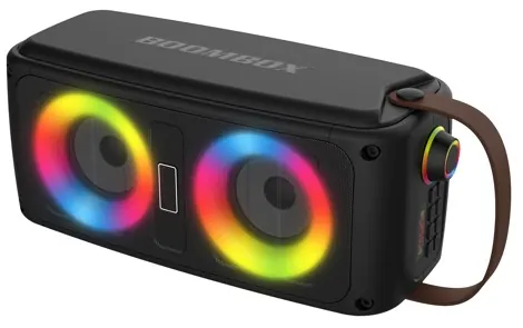 Enceinte bt 10w RGB USB aux btg-213 noire — DENVER, vue 8