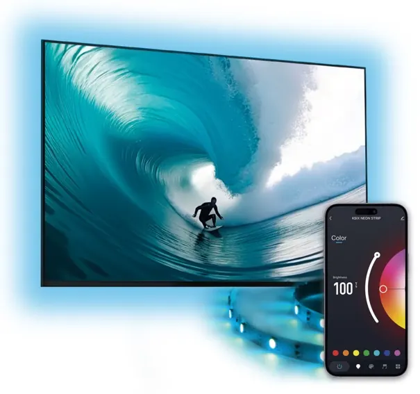 Bandeau LED connecté TV v4 — KSIX, vue 2