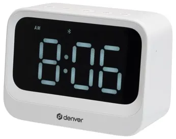 Reveil bt ec-54b blanc — DENVER, vue 2
