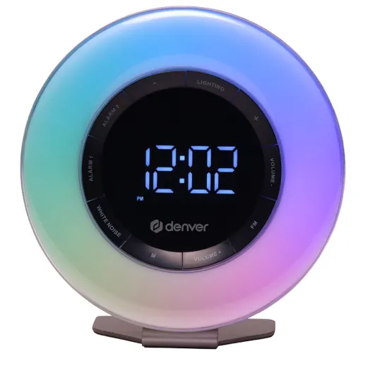 Radio reveil réveil lumière crl-342 blanc — DENVER, vue 2