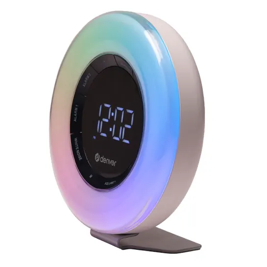 Radio reveil réveil lumière crl-342 blanc — DENVER, vue 1