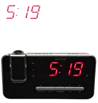 Radio reveil avec projection crp-618 noir — DENVER, vue 3