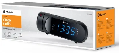 Radio reveil avec projection crp-618 noir — DENVER, vue 5