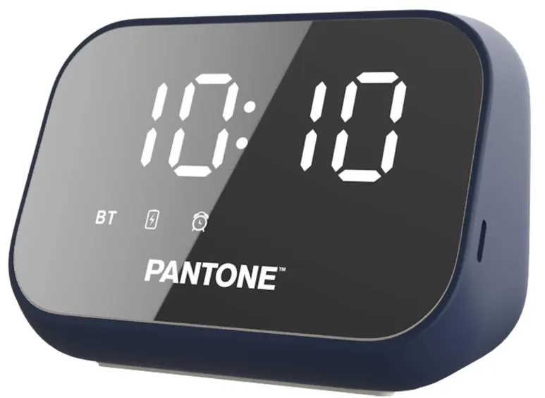 Reveil bluetooth 5w bleu — PANTONE, vue 1