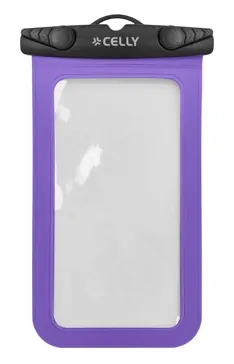 Étui étanche transparente IP68 pour smartphone xxl 7p violet — CELLY, vue 1