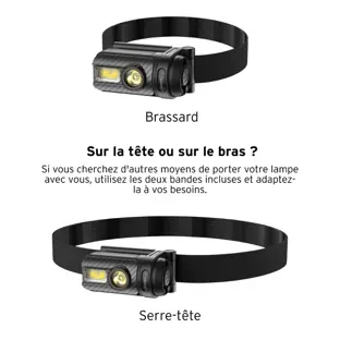 Lampe multifonctions noire — HEAD, vue 4