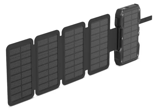 Powerbank solaire 10000 mah noire — HEAD, vue 2