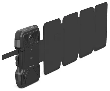 Powerbank solaire 10000 mah noire — HEAD, vue 3