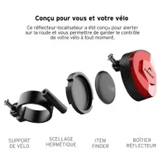 Réflecteur localisateur de vélo mytag noir — HEAD, vue 5