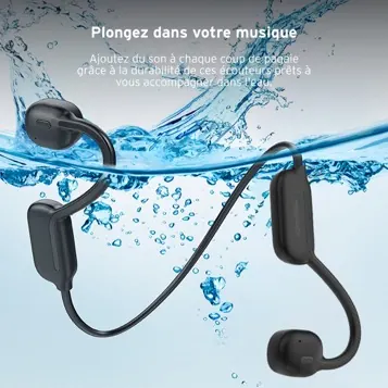 Ecouteur sports à induction waterproof noir — HEAD, vue 6