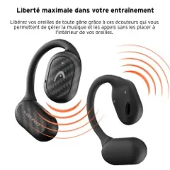 Ecouteur TWS sports open ear noir — HEAD, vue 4