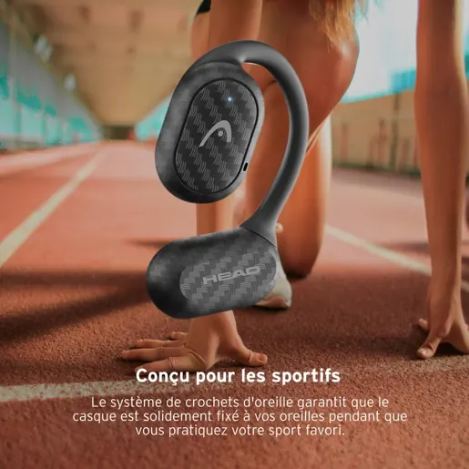 Ecouteur TWS sports open ear noir — HEAD, vue 2