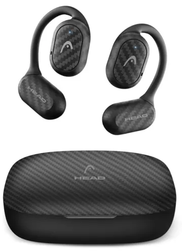 Ecouteur TWS sports open ear noir — HEAD, vue 3
