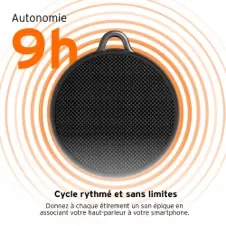 Enceinte bt support guidon TWS IPX7 noire — HEAD, vue 6