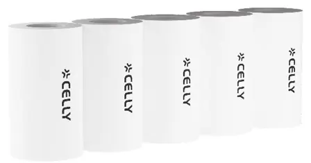 Pack de 4 rouleaux de papier thermique couleur — CELLY, vue 2