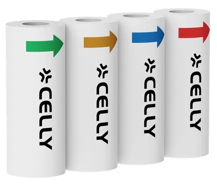 Pack de 5 rouleaux de papier thermique 35mm — CELLY, vue 1