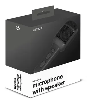Micro karaoke avec voice effect noir — CELLY, vue 2