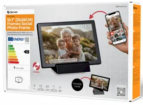 Cadre photo numérique 10,1p frameo batterie pff-1070 blanc — DENVER, vue 3