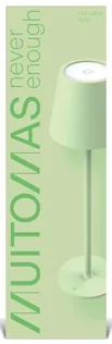 Lampe de table batterie verte — MUITOMAS, vue 1