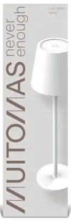 Lampe de table batterie blanche — MUITOMAS, vue 1