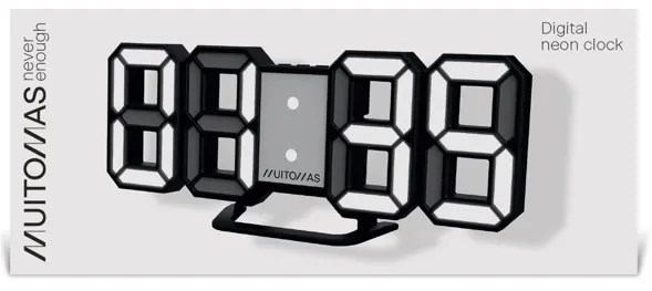 Neon horloge numérique — MUITOMAS, vue 4