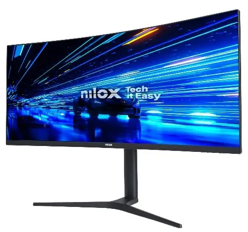 Écran incurvé nxm344kd11 34p 144hz 1ms noir — NILOX, vue 1