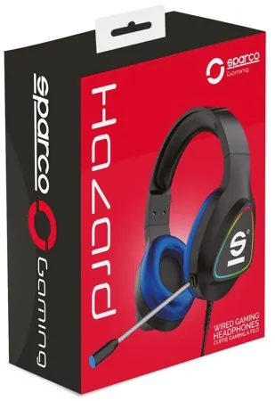 Micro casque PC gaming hazard — SPARCO, vue 2
