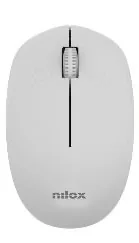 Souris sans fil 1000 dpi gris pastel — NILOX, vue 1