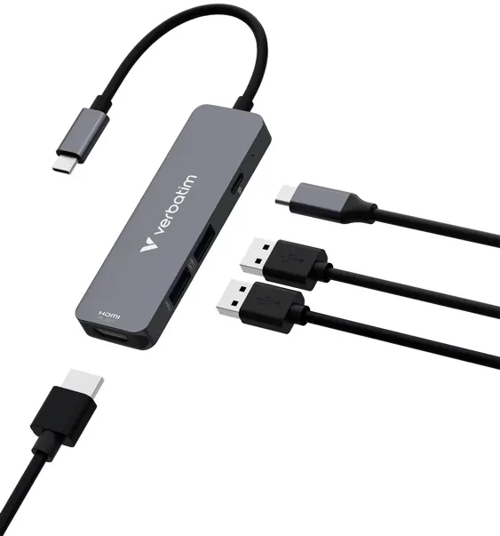 Hub USB c 6 en 1 hdmi 4K — VERBATIM, vue 1