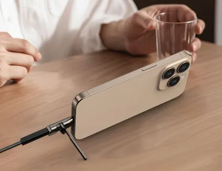 Cable USB c tressé 60w avec support — KSIX, vue 2