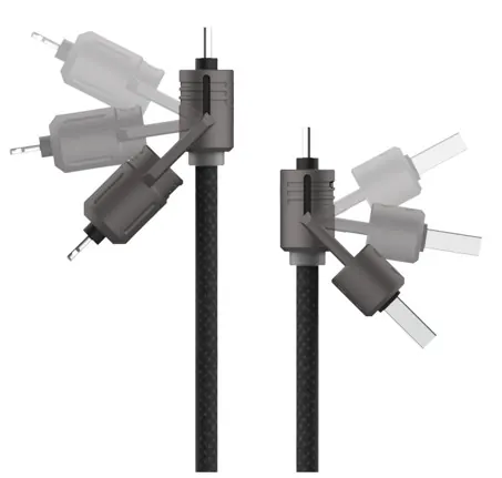 Cable USB c tressé 60w avec support — KSIX, vue 1