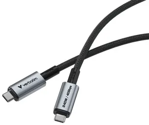 Cable USB c charge date et vidéo 4K 240w 120cm noir — VERBATIM, vue 7