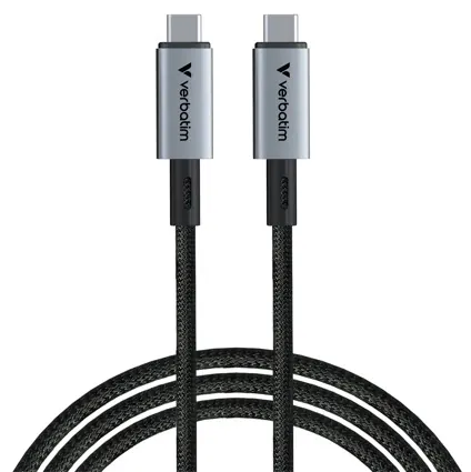Cable USB c charge date et vidéo 4K 240w 120cm noir — VERBATIM, vue 2