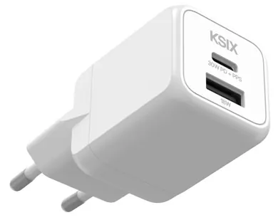 Chargeur gan 65w pd blanc — KSIX, vue 2